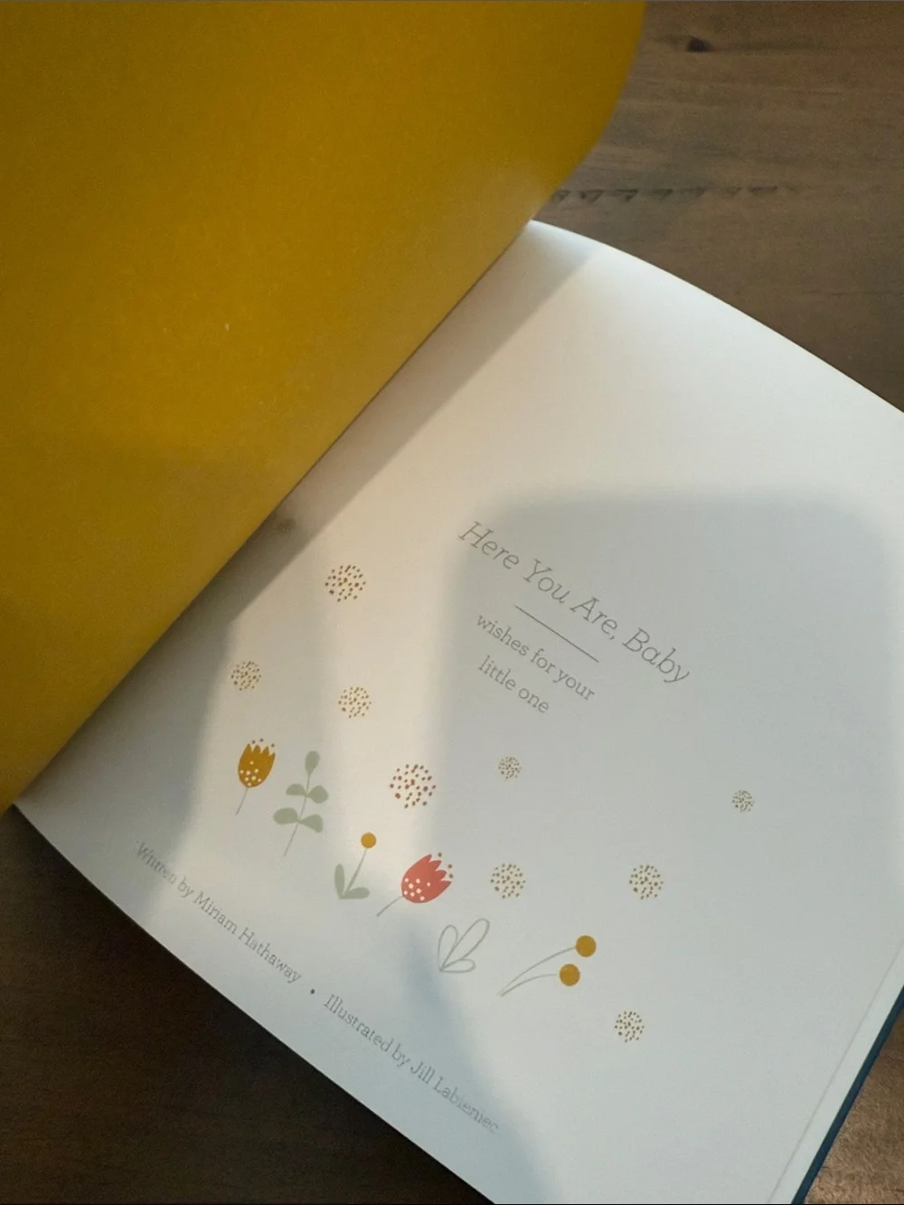 Here You Are, Baby Wishes for Your Little One Hardcover Baby Shower Memory Book